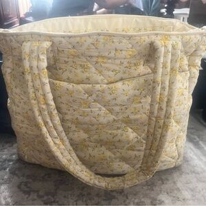 Beis diaper bag - the tote in garden party